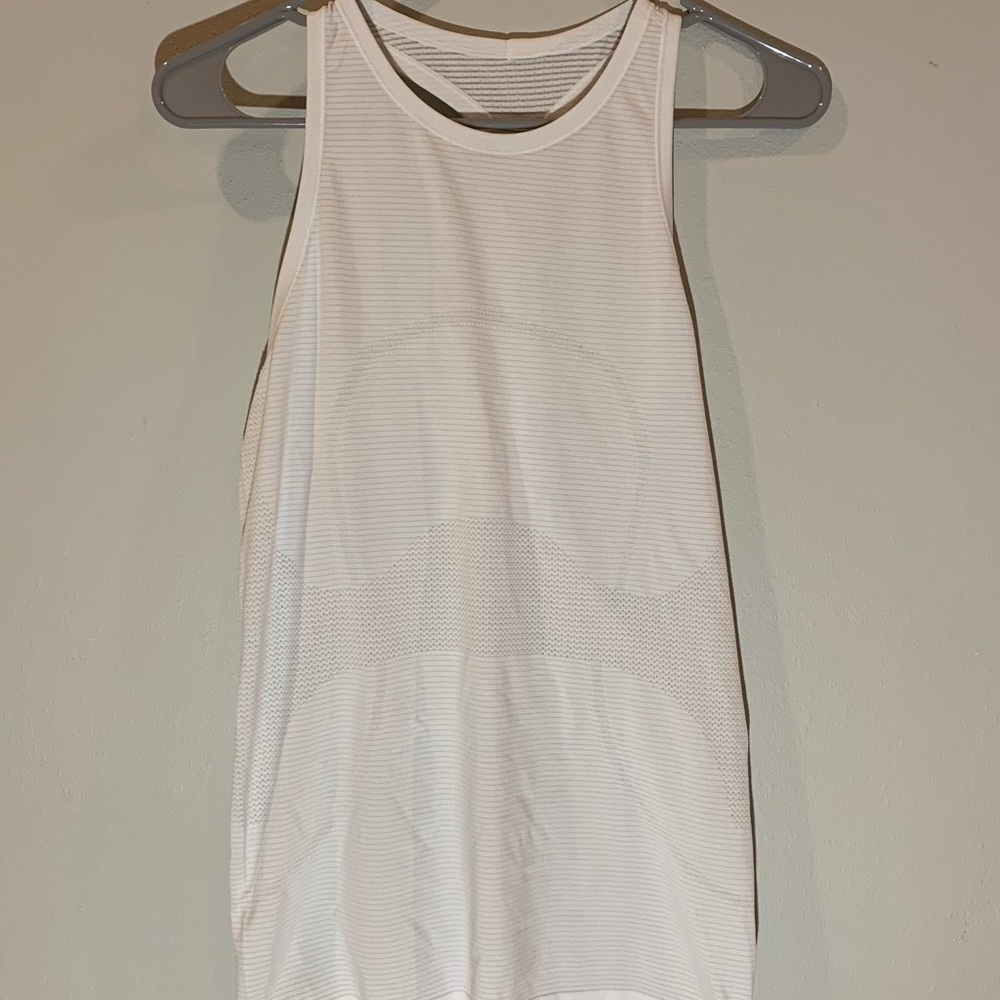 Lululemon Athletica Swiftly Tech white tank top